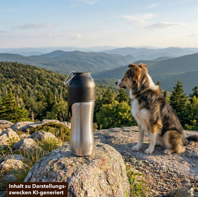 Duvoplus Edelstahl Reise-Trinkflasche