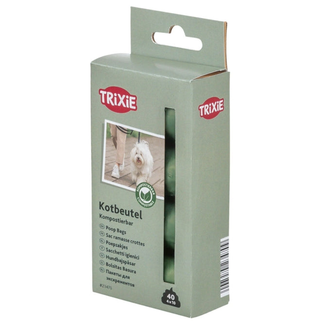 Trixie Kompostierbare Hundekotbeutel (3 Packungen je 40 Stk.)
