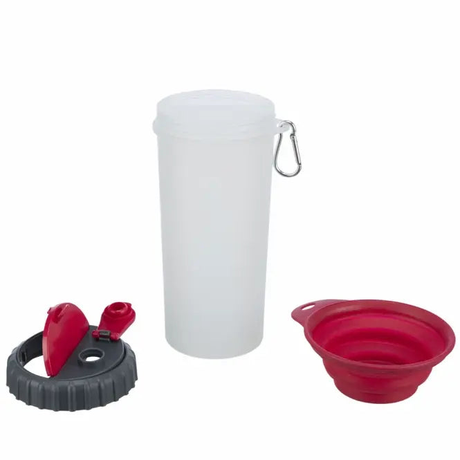 Trixie Adventure-Duo | 2-in-1 Futter- & Wasserbehälter inkl. Faltnapf