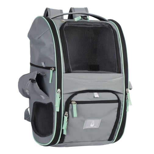 Nobby Multifunktions-Rucksack für kleine Hunde in Grau, Frontansicht