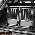 Trixie Doppel-Transportbox Aluminium