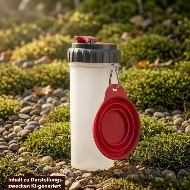 Trixie Adventure-Duo | 2-in-1 Futter- & Wasserbehälter inkl. Faltnapf