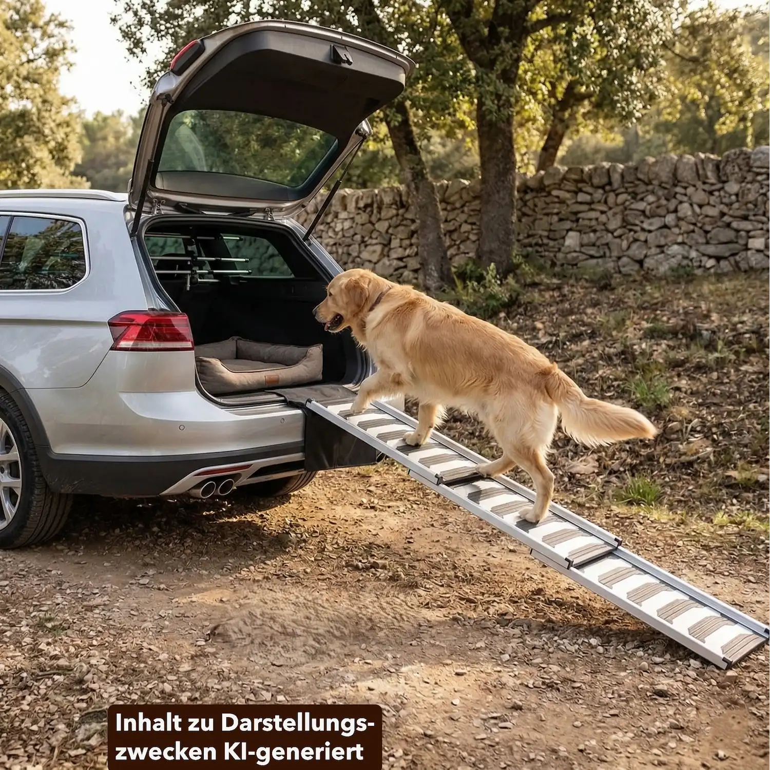 Trixie Teleskoprampe 3-fach für Hunde, Hunderampe