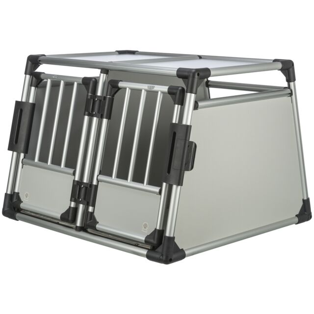 Trixie Doppel-Transportbox Aluminium